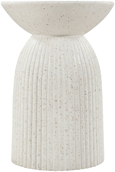 Veda Terrazzo Concrete Indoor/Outdoor End Table, 1 Piece