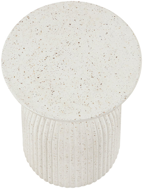 Veda Terrazzo Concrete Indoor/Outdoor End Table, 1 Piece