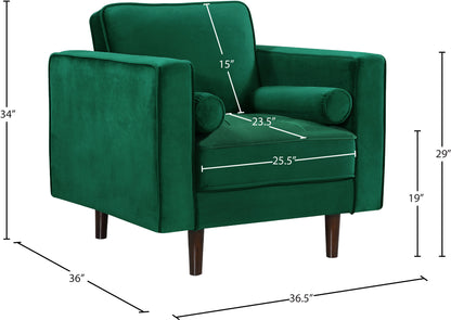 Camden Green Velvet Chair C