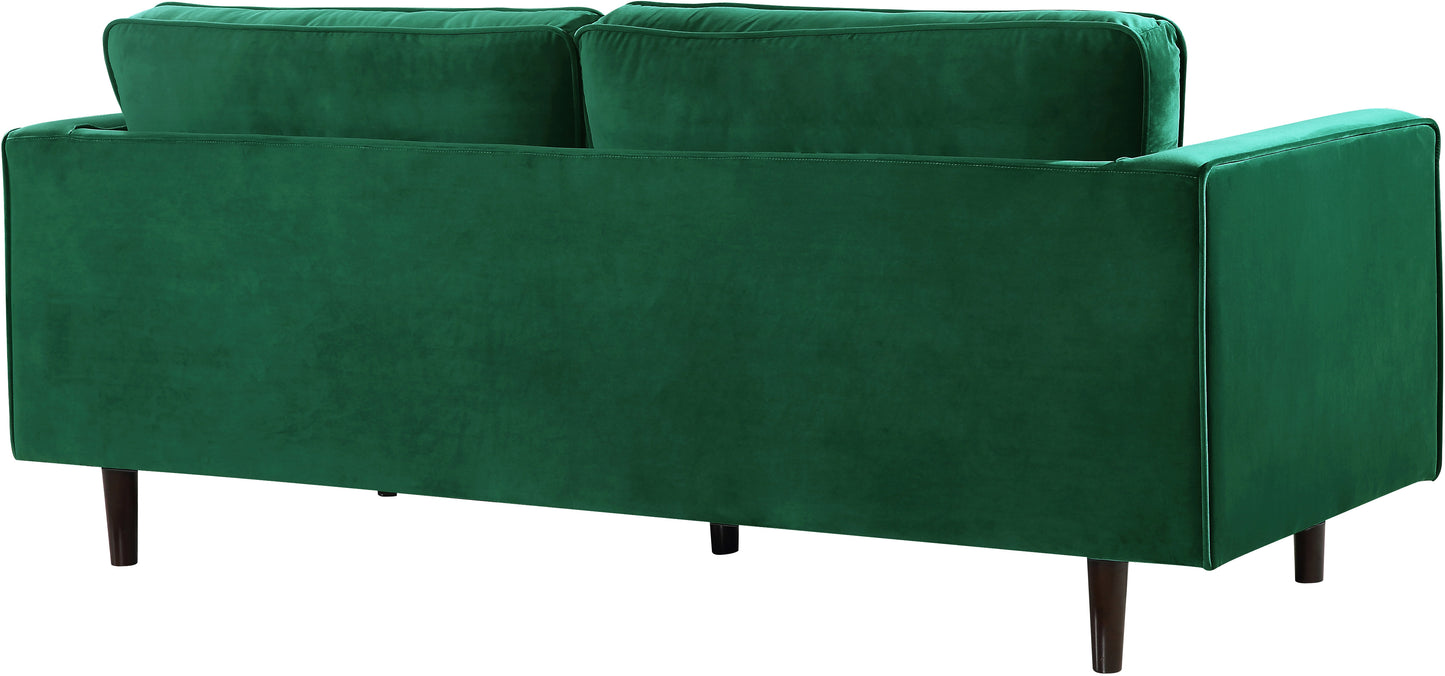 camden green velvet sofa s