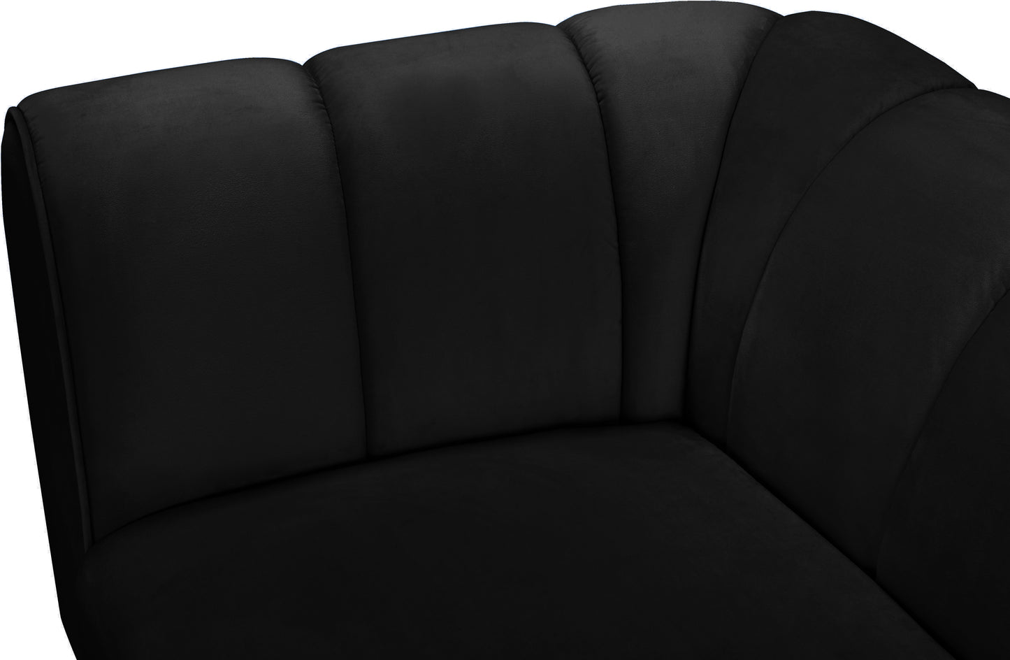 swoon black velvet chair c