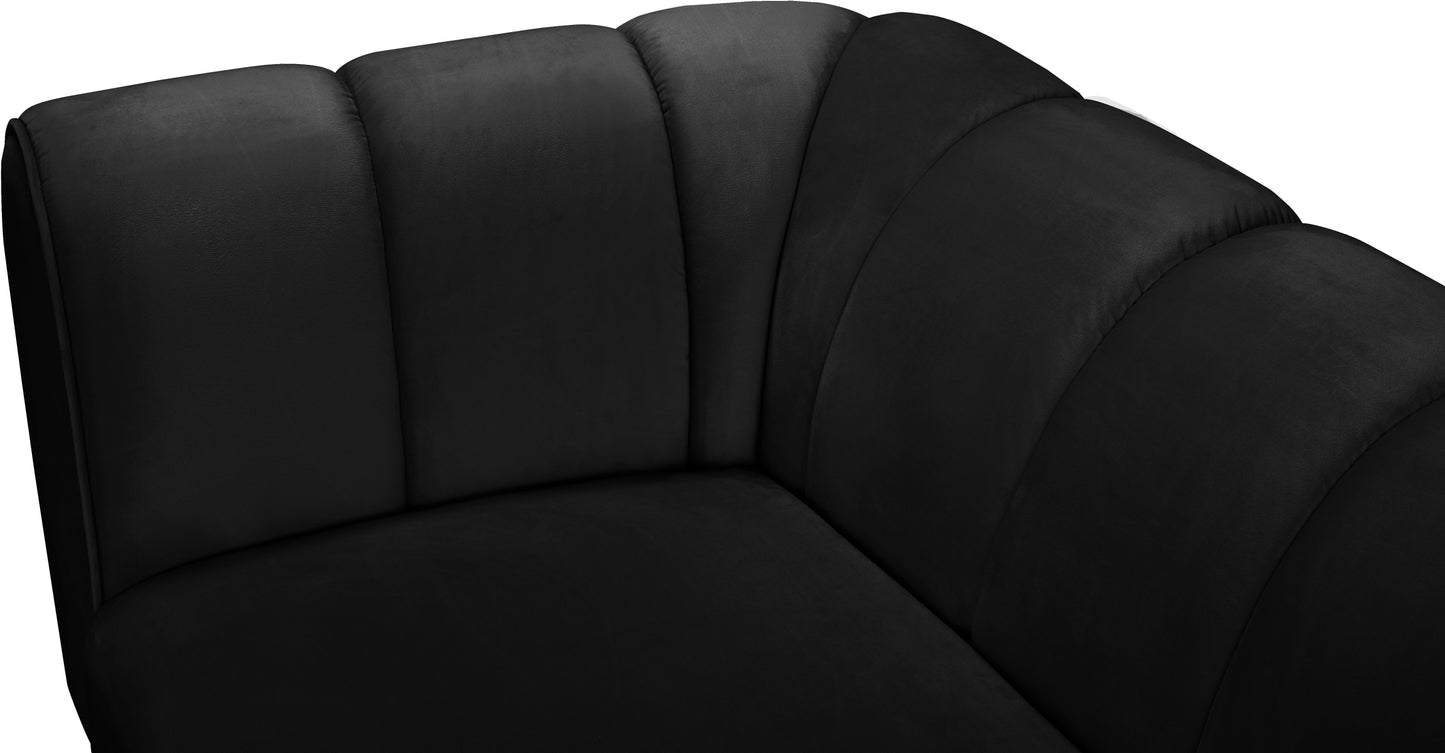 swoon black velvet loveseat l