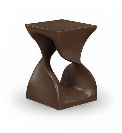 Darcy Brown Concrete Indoor/Outdoor End Table, 1 Piece