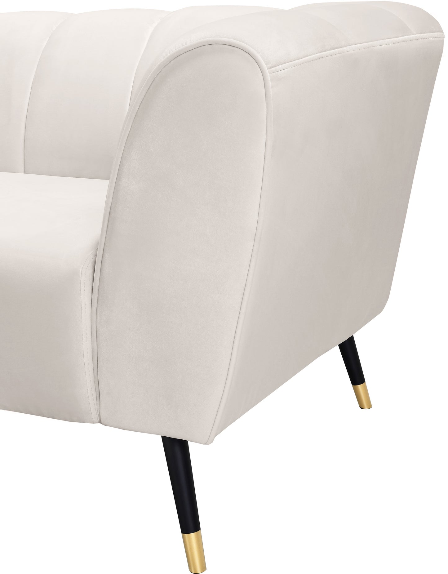 swoon cream velvet chair c