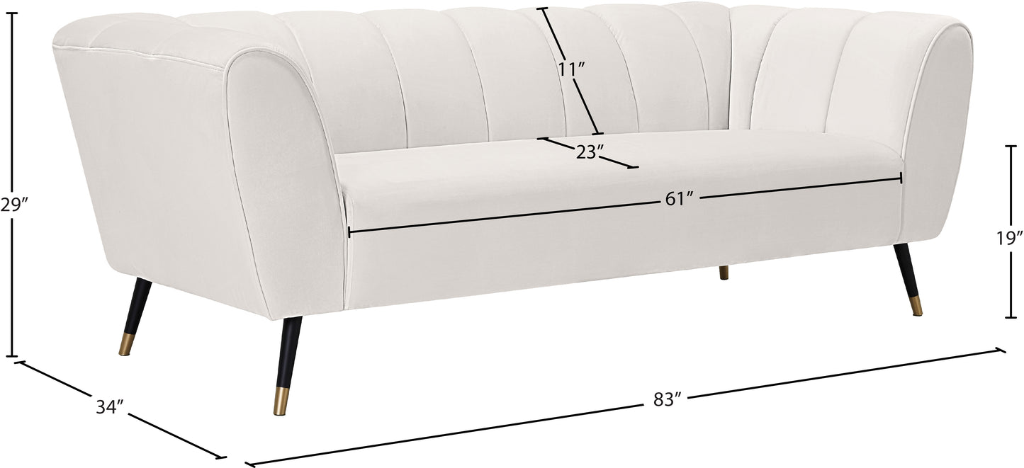 swoon cream velvet sofa s