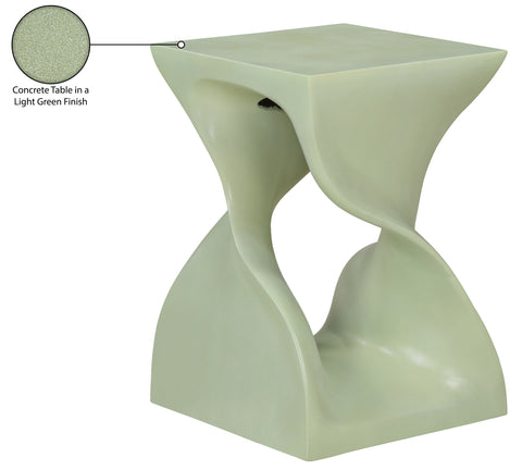 Darcy Green Concrete Indoor/Outdoor End Table, 1 Piece