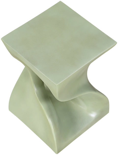 Darcy Green Concrete Indoor/Outdoor End Table, 1 Piece