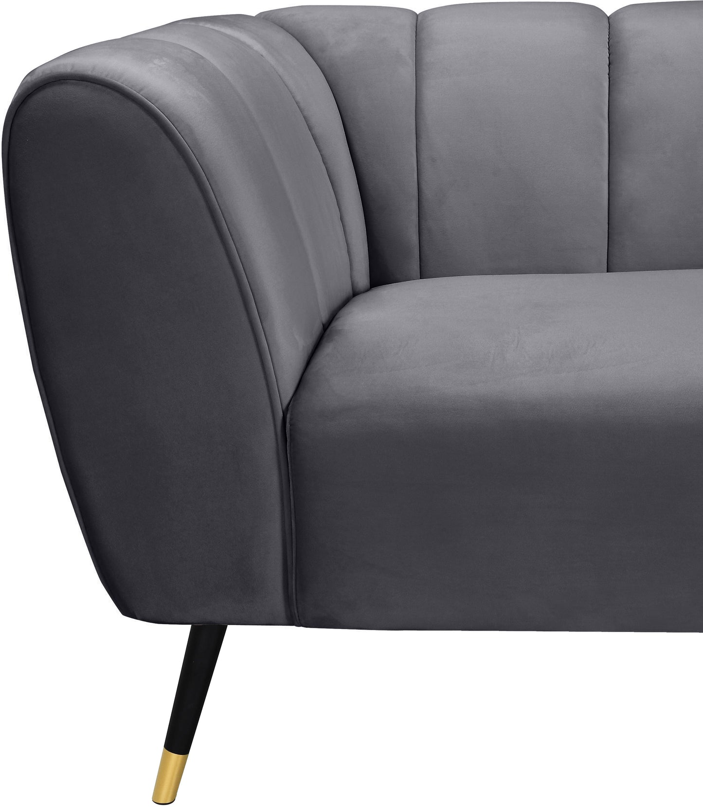 swoon grey velvet chair c