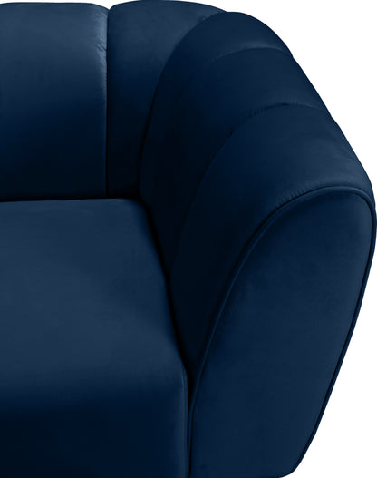 Swoon Navy Velvet Chair C