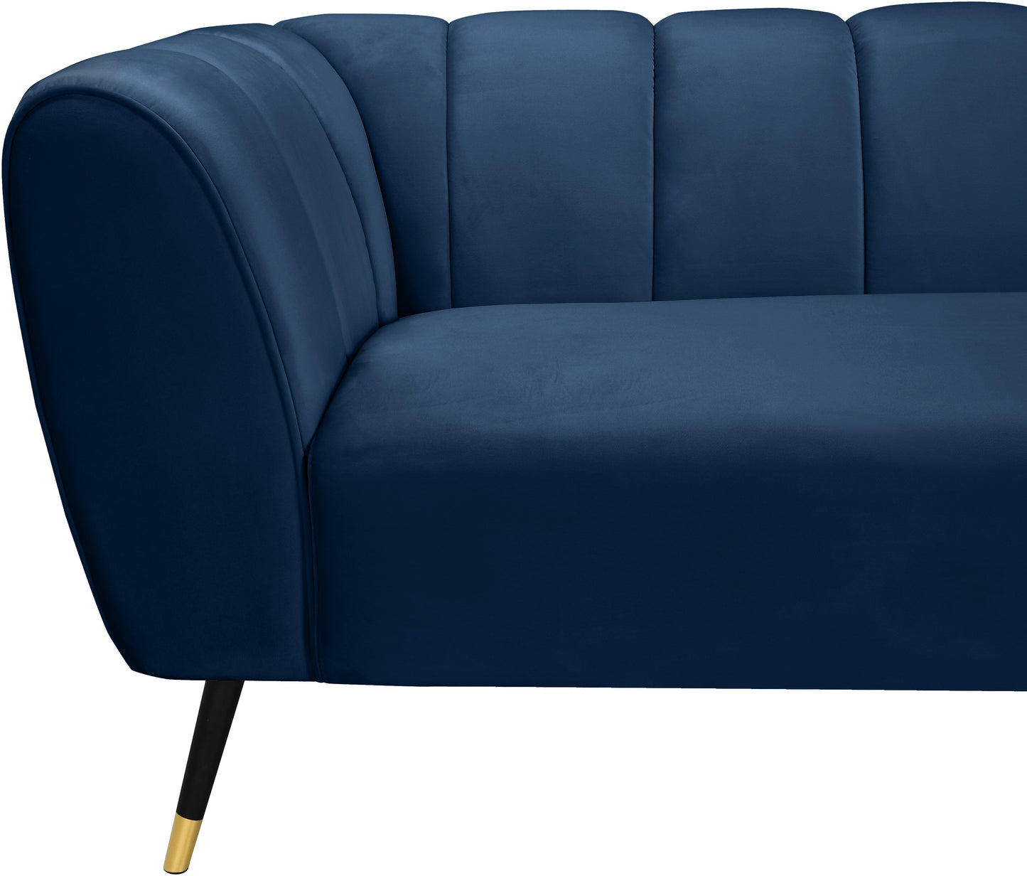 swoon navy velvet loveseat l