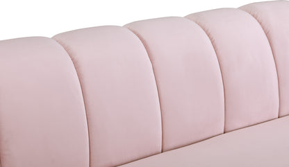 Swoon Pink Velvet Loveseat L