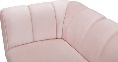 Swoon Pink Velvet Loveseat L