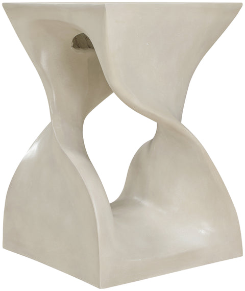 Darcy Beige Concrete Indoor/Outdoor End Table, 1 Piece
