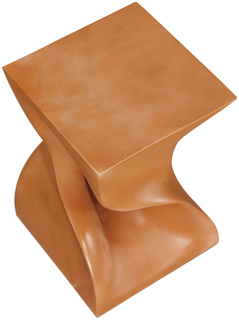 Darcy Terracotta Concrete Indoor/Outdoor End Table, 1 Piece