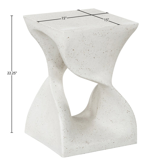 Darcy Terrazzo Concrete Indoor/Outdoor End Table, 1 Piece