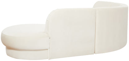 Otto Cream Velvet 3pc. Sectional (3 Boxes) Sectional