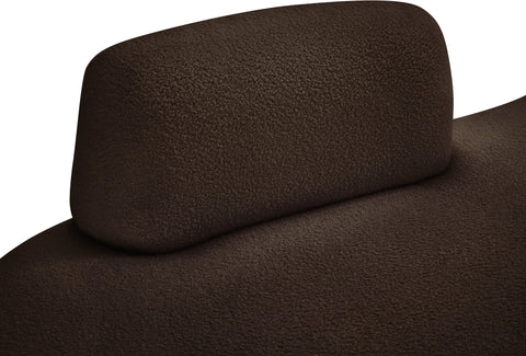 Ward Brown Teddy Fabric Chaise/Loveseat