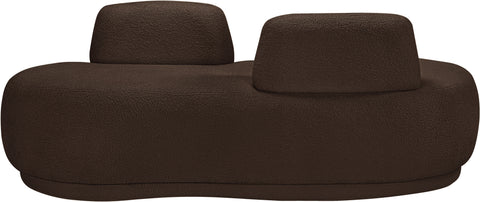 Ward Brown Teddy Fabric Chaise/Loveseat