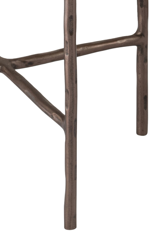 Marlow Bronze Recycled Glass Top And Iron Base Bunching End Table, 1 Piece (Style 2)