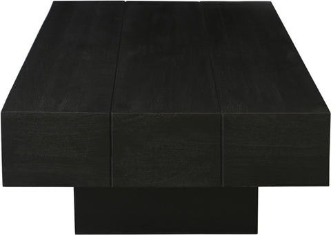 Harper Black Mango Wood Coffee Table, 1 Piece