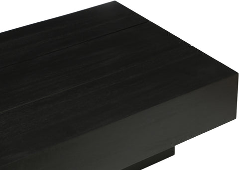 Harper Black Mango Wood Coffee Table, 1 Piece
