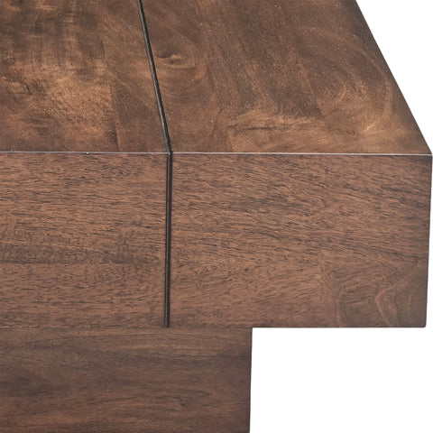 Harper Brown Mango Wood Coffee Table, 1 Piece