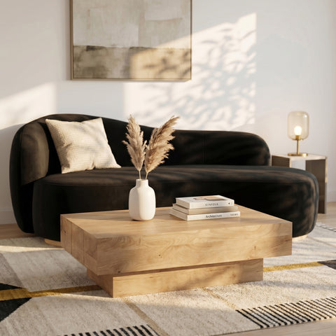 Harper Natural Mango Wood Coffee Table, 1 Piece