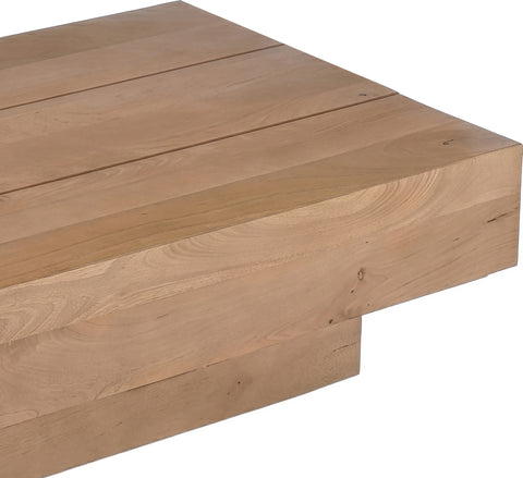 Harper Natural Mango Wood Coffee Table, 1 Piece