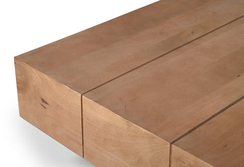 Harper Natural Mango Wood Coffee Table, 1 Piece