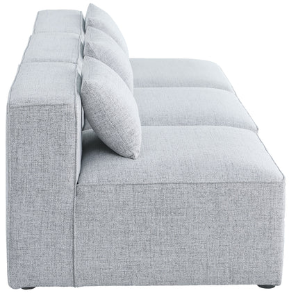 Crescent Grey Durable Linen Textured Modular Sofa S108A