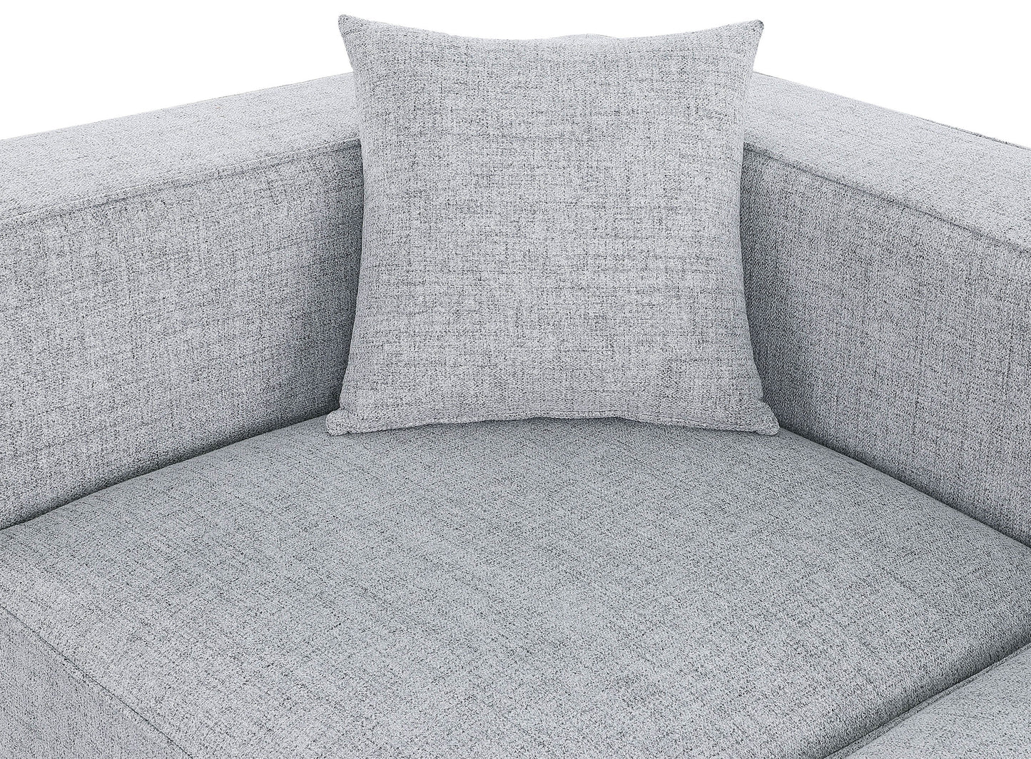 crescent grey durable linen textured modular sofa s108b