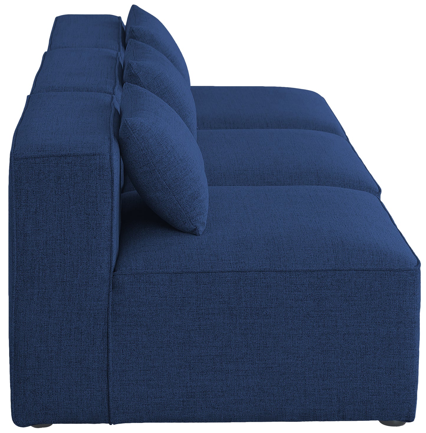 crescent navy durable linen textured modular sofa s108a