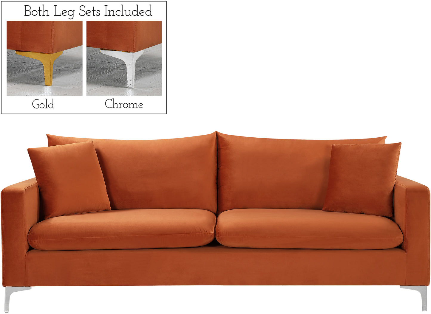 barrel cognac velvet sofa s