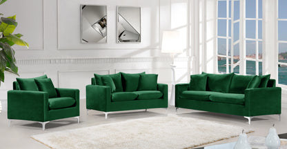 Barrel Green Velvet Sofa S