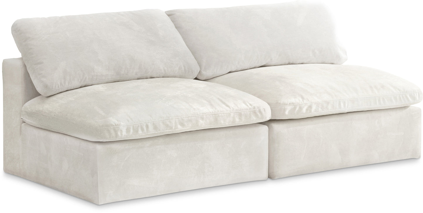 comfort modular armless sofa