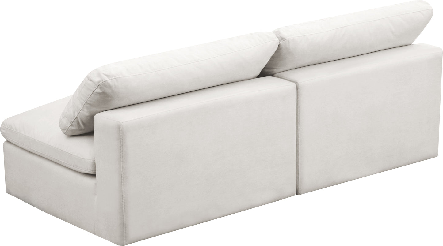 comfort modular armless sofa