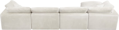 Hyatt Cream Velvet Comfort Modular Sectional Sec5A