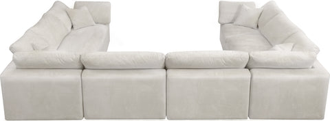 Hyatt Cream Velvet Comfort Modular Sectional Sec8A