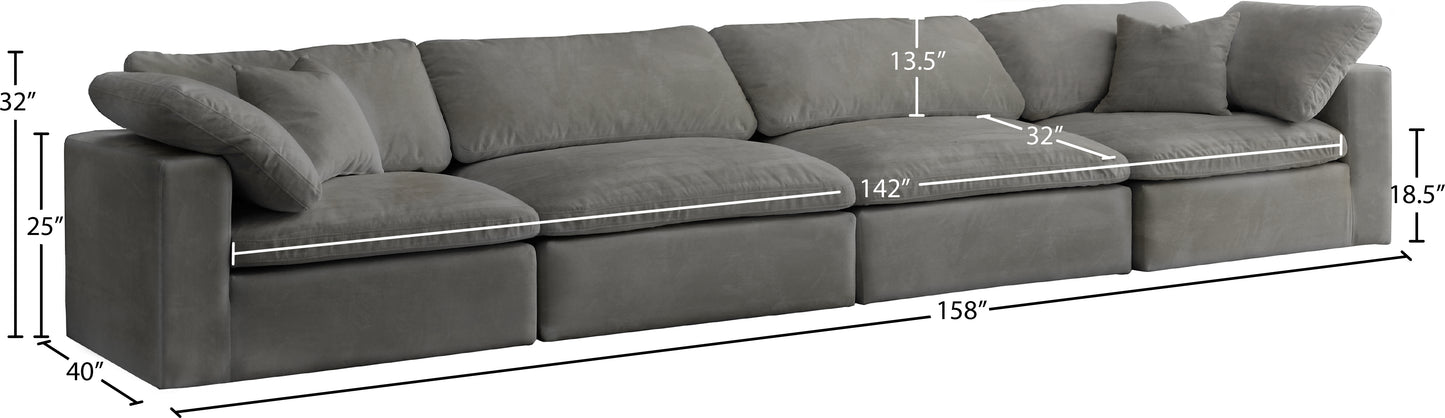 hyatt grey velvet comfort modular sofa s158