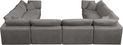 Hyatt Grey Velvet Comfort Modular Sectional Sec8A