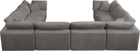 Hyatt Grey Velvet Comfort Modular Sectional Sec8A
