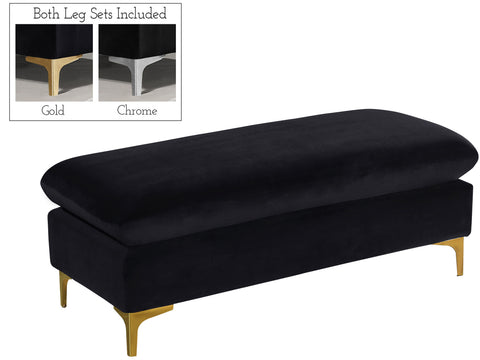 Barrel Black Velvet 2pc. Reversible Sectional Sectional