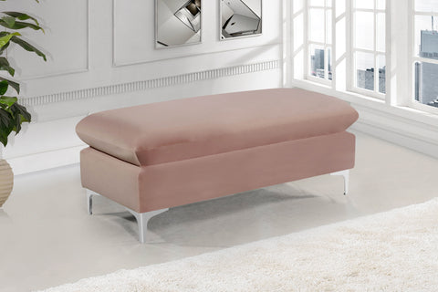 Barrel Pink Velvet 2pc. Reversible Sectional Sectional