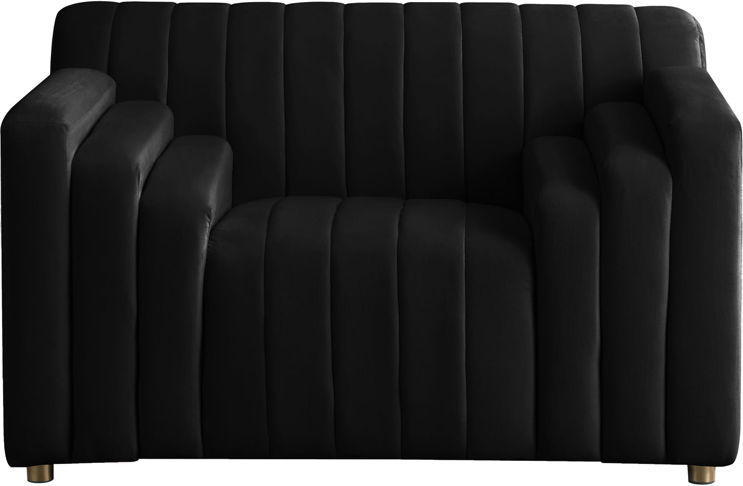 elly black velvet chair c