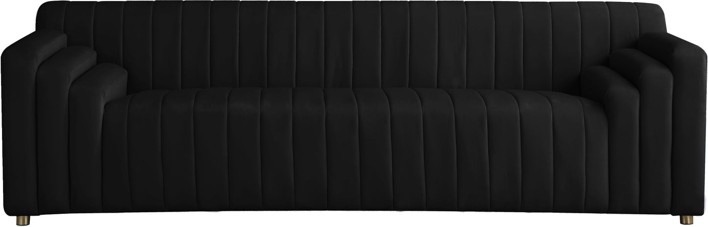 elly black velvet sofa s