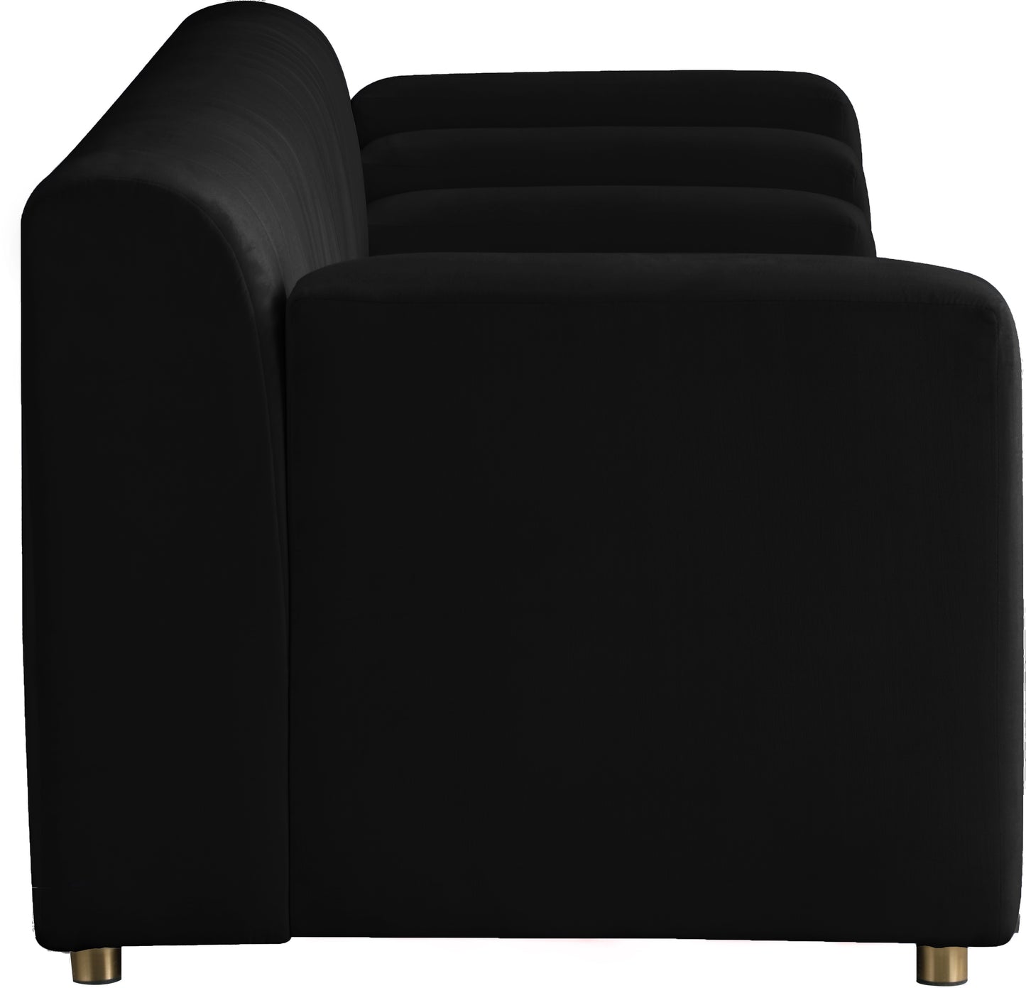 elly black velvet sofa s