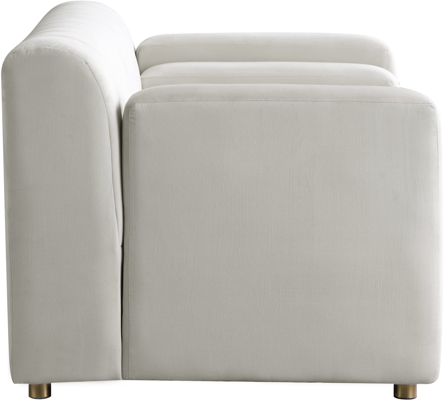 elly cream velvet chair c