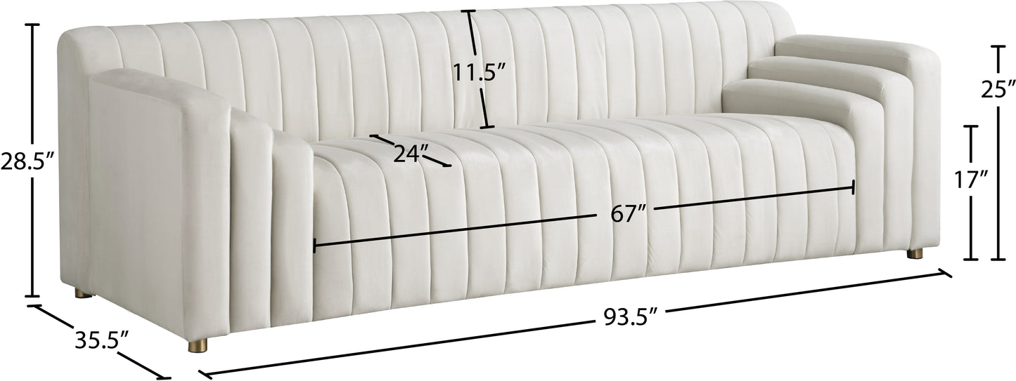 elly cream velvet sofa s