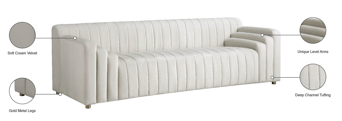 elly cream velvet sofa s