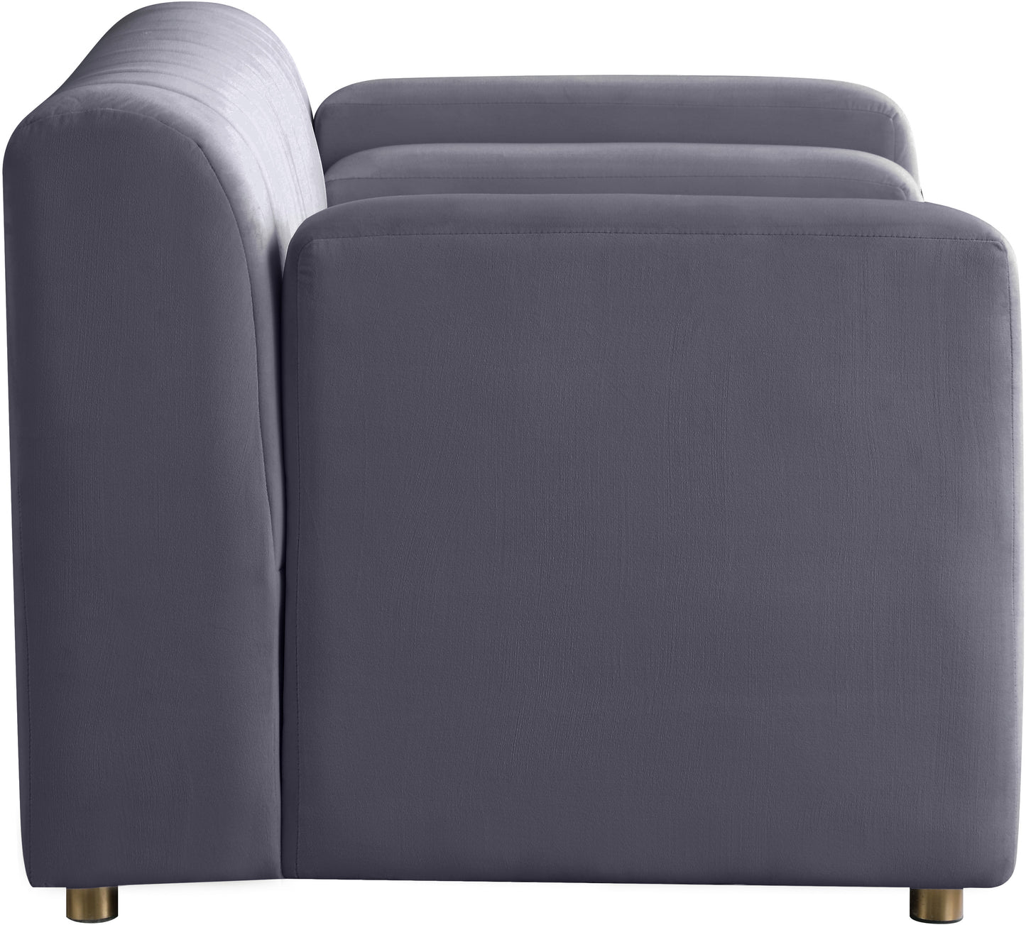 elly grey velvet chair c